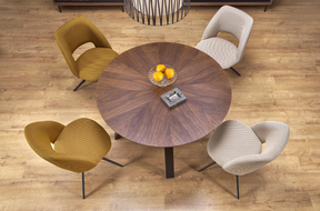 Tavolo tondo per 4/6 persone rovere Leonida 120x74 cm