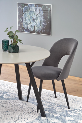 Tavolo tondo per 4 persone grigio Balto 100x74 cm