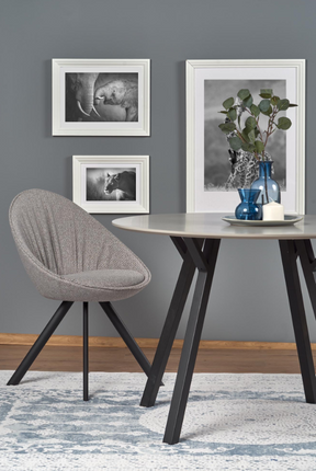 Tavolo tondo per 4 persone grigio Balto 100x74 cm