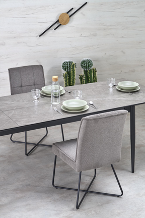 Tavolo allungabile per 6/10 persone grigio Pericle 180/260x90 cm