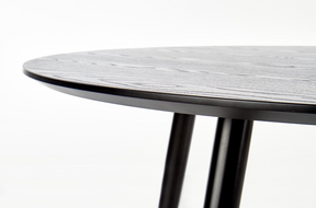 Tavolo tondo per 4 persone nero Argo 120x75 cm