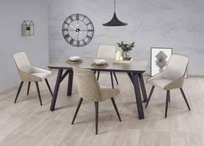 Tavolo per 4/6 persone grigio Serse 160x90 cm