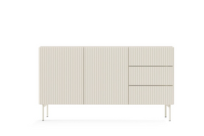 Madia 2 ante 3 cassetti con piede in metallo Neva 147x81 cm