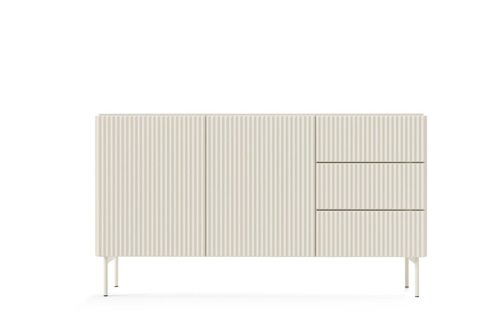 Madia 2 ante 3 cassetti con piede in metallo Neva 147x81 cm