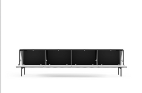 Mobile TV 4 ante con piede in metallo Neva 195x51 cm