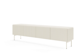 Mobile TV 4 ante con piede in metallo Neva 195x51 cm