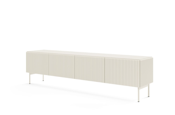 Mobile TV 4 ante con piede in metallo Neva 195x51 cm