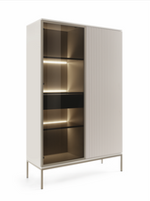 Vetrina con 2 ante e LED integrato Aura 104x166 cm