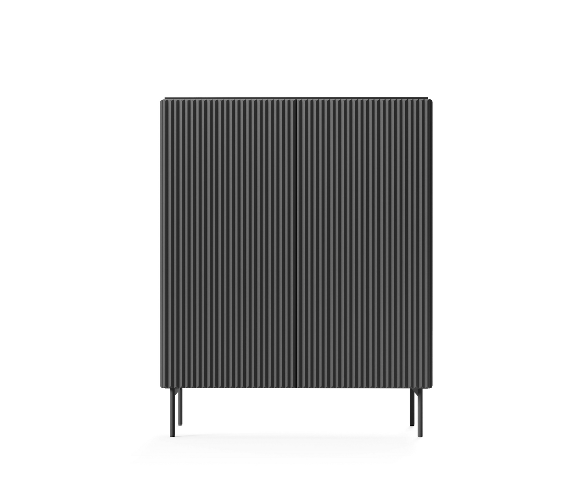 Credenza 2 ante con piede in metallo Neva 98x123 cm