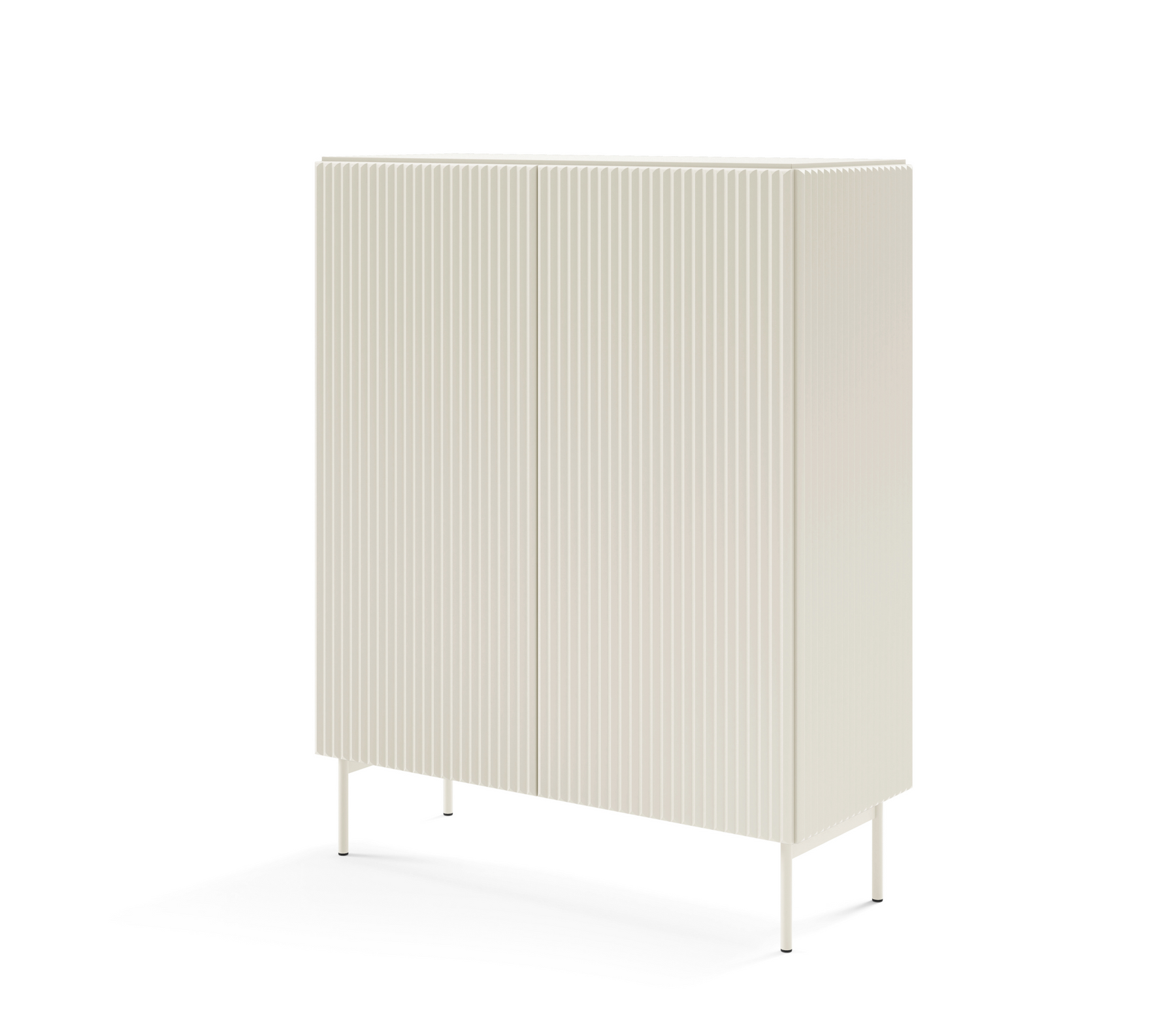 Credenza 2 ante con piede in metallo Neva 98x123 cm