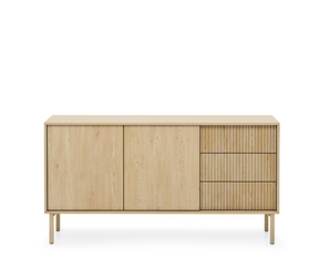Madia 2 ante 3 cassetti con piede in legno Aries 153x79 cm