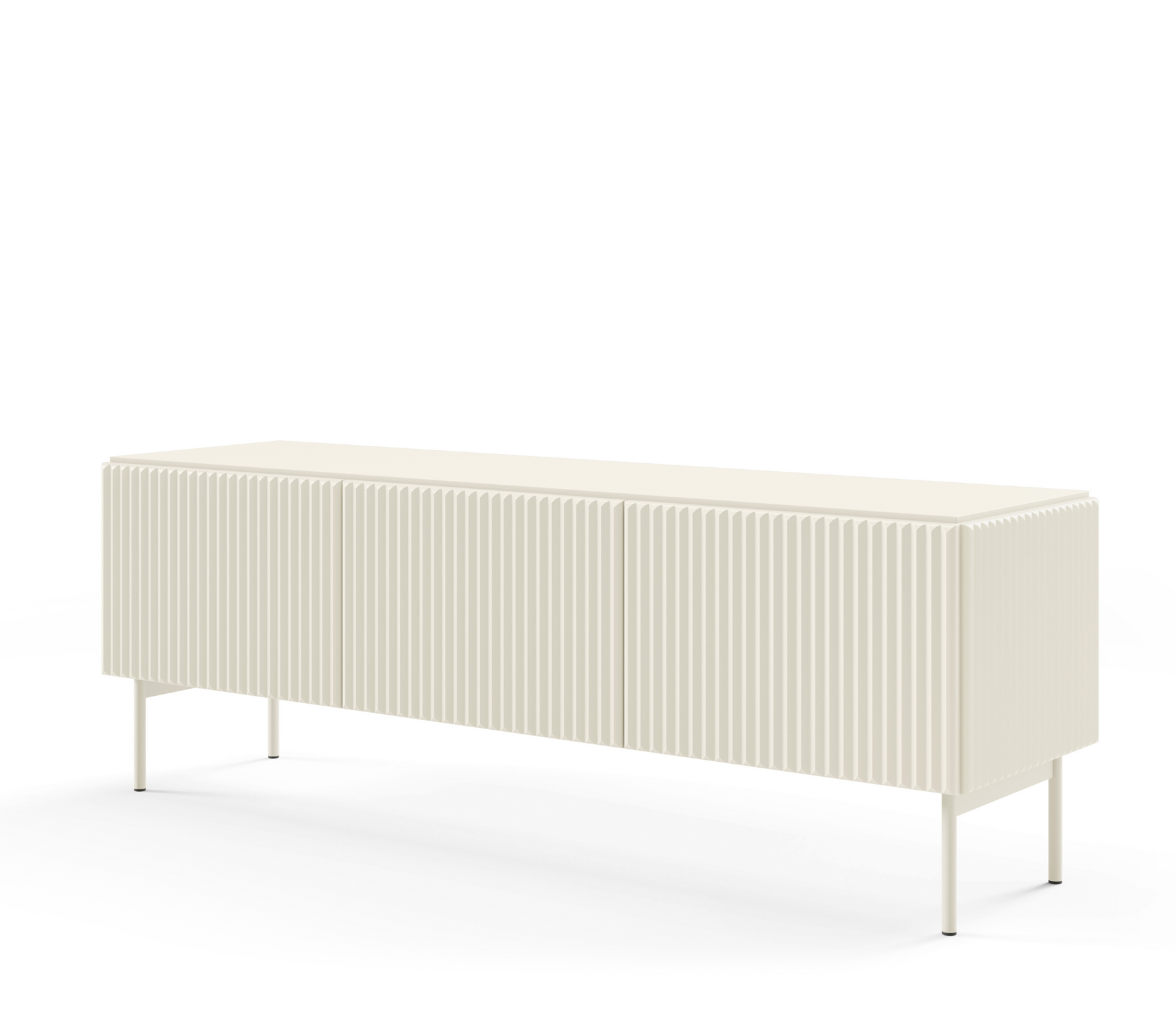 Mobile TV 4 ante con piede in metallo Neva 147x51 cm