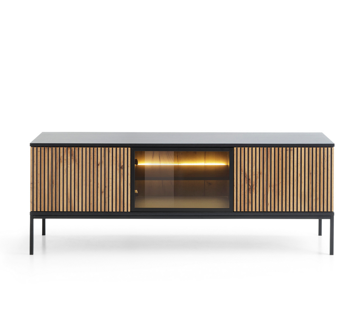 Mobile TV 2 ante con LED integrato Aura 154x56 cm