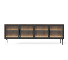 Mobile TV 4 ante con piede in metallo Lume 181x61 cm