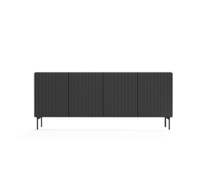 Madia 4 ante con piede in metallo Neva 195x81 cm