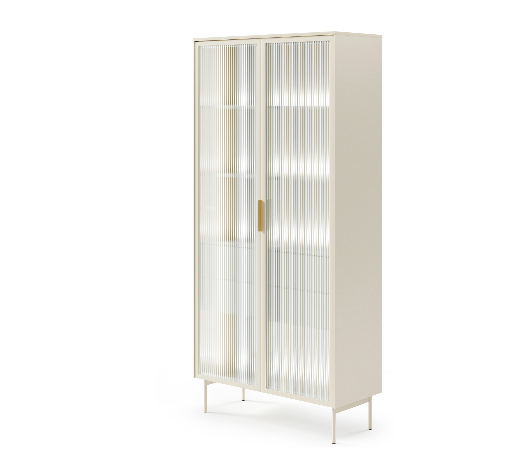 Vetrina 2 ante 2 cassetti Lume 92x194 cm