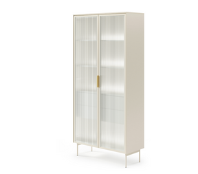 Vetrina 2 ante 2 cassetti Lume 92x194 cm