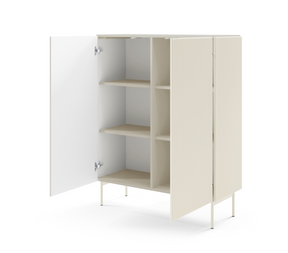 Credenza 2 ante con piede in metallo Neva 98x123 cm