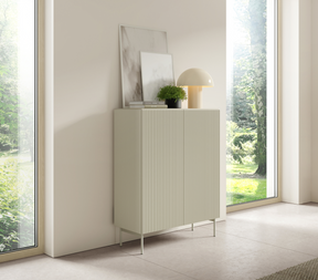 Credenza 2 ante con piede in metallo Neva 98x123 cm
