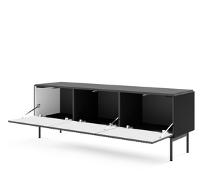 Mobile TV 4 ante con piede in metallo Neva 147x51 cm