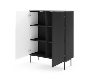 Credenza 2 ante con piede in metallo Neva 98x123 cm