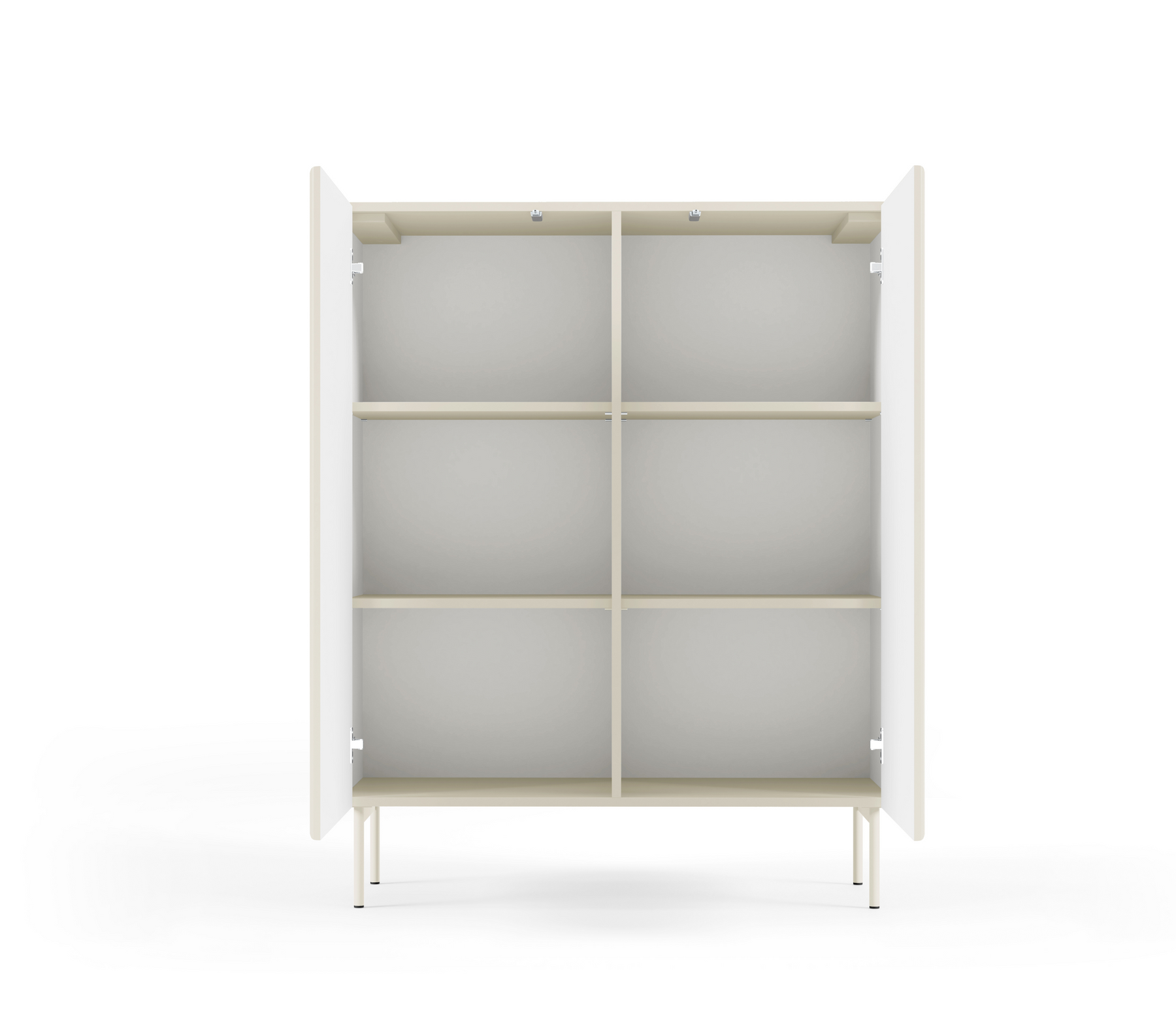 Credenza 2 ante con piede in metallo Neva 98x123 cm