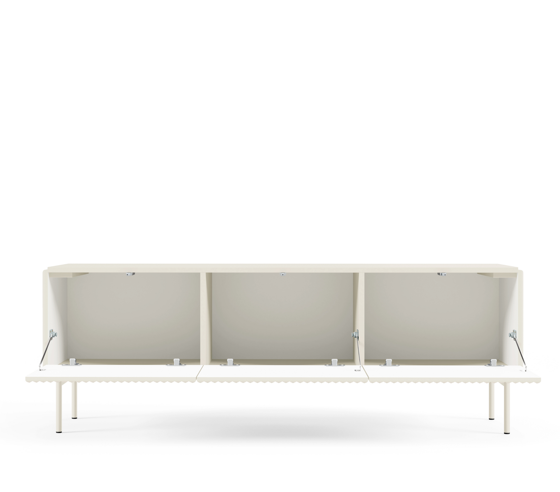 Mobile TV 4 ante con piede in metallo Neva 147x51 cm