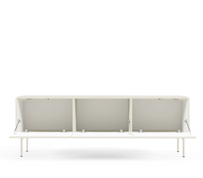 Mobile TV 4 ante con piede in metallo Neva 147x51 cm