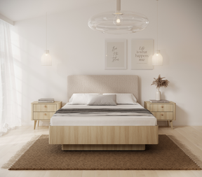 Letto contenitore rovere Arlo 165x120 cm