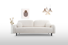 Divano letto in tessuto cannettato Tokyo 230x102 cm