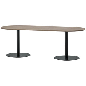 Tavolo da pranzo ovale con gamba rotonda Tablo 219x75 cm