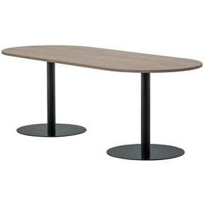 Tavolo da pranzo ovale con gamba rotonda Tablo 219x75 cm