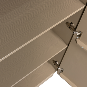 Credenza 2 ante effetto 3D in legno di pino Teo 116x72 cm
