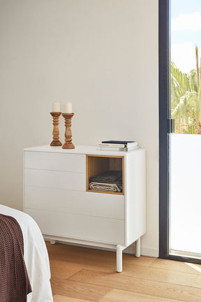 Cassettiera 4 cassetti Corvo di Teulat 90x40 cm