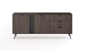 Madia 2 ante 3 cassetti con gambe in metallo Veris 195x81 cm