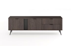 Mobile TV 2 ante 2 cassetti con gambe in metallo Veris 195x61 cm