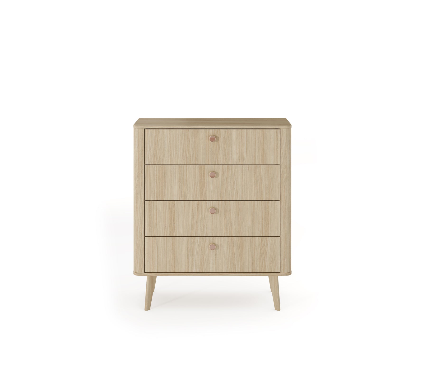 Cassettiera 4 cassetti rovere Arlo 88x103 cm