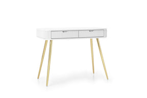 Consolle 2 cassetti con gambe in matello Calisio 103x80 cm