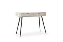Consolle 2 cassetti con gambe in matello Calisio 103x80 cm