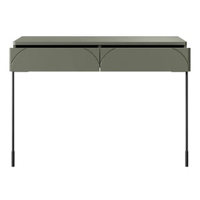 Consolle 2 cassetti verde oliva Sonatia 104x82 cm