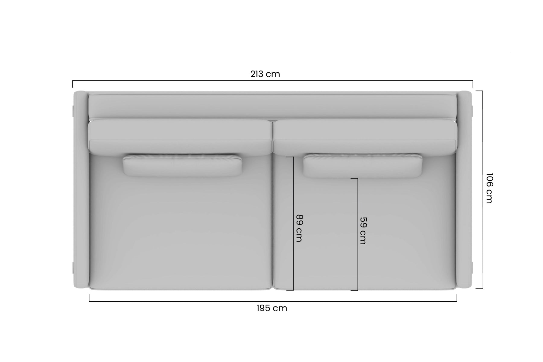 Divano letto Remo 213x73/85 cm