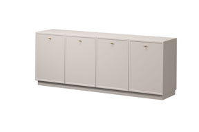 Madia 4 ante cashmere con maniglie oro Lora 200x45 cm