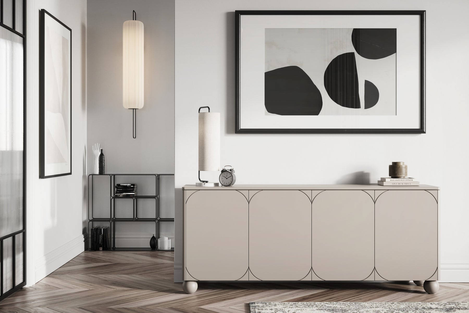 Madia 4 ante cashmere Sonatia 204x90 cm