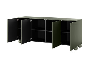 Madia 4 ante verde oliva Sonatia 204x90 cm