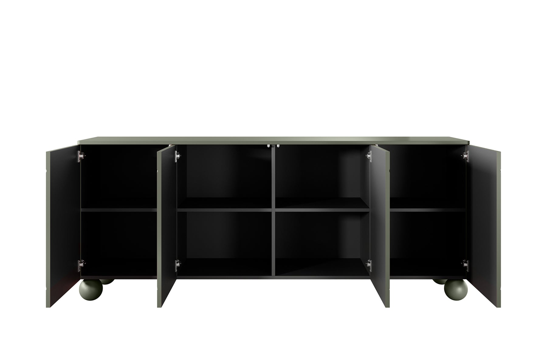 Madia 4 ante verde oliva Sonatia 204x90 cm