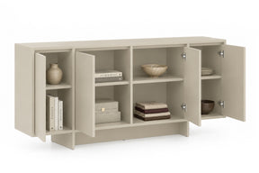 Madia 4 ante in legno laminato Enha 180 x 39 cm