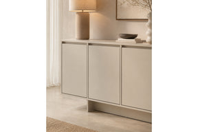 Madia 4 ante in legno laminato Enha 180 x 39 cm
