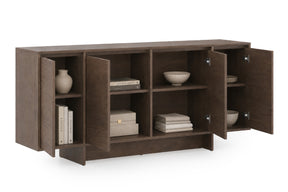 Madia 4 ante in legno laminato Enha 180 x 39 cm