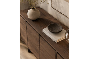 Madia 4 ante in legno laminato Enha 180 x 39 cm