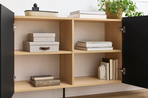 Cassettiera 4 ante con piede in metallo Mars 220x85 cm